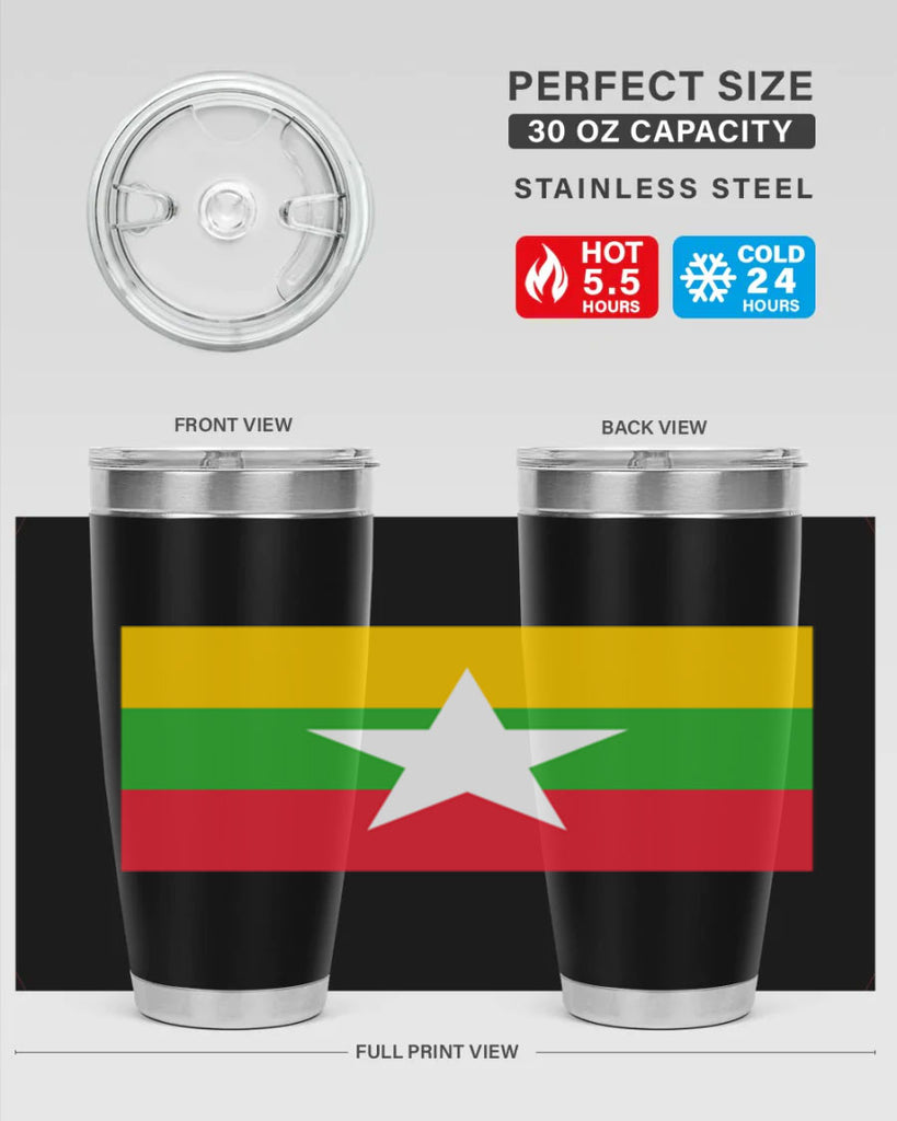 Myanmar 79#- world flags- Tumbler