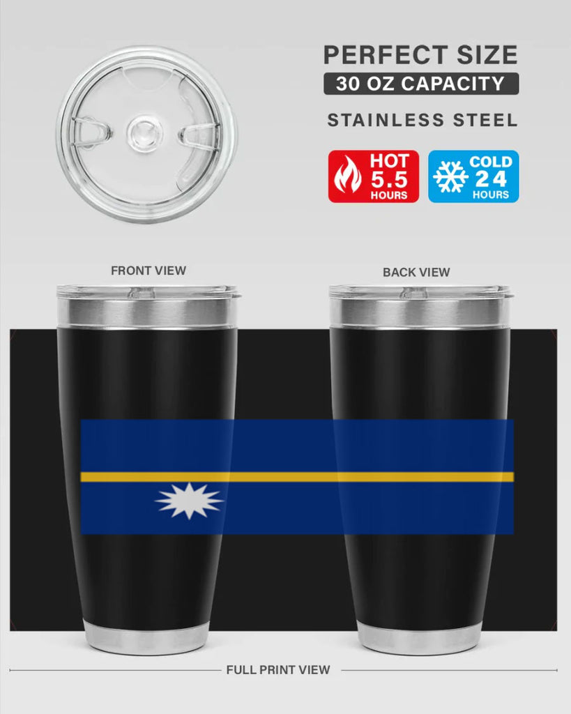 Nauru 77#- world flags- Tumbler