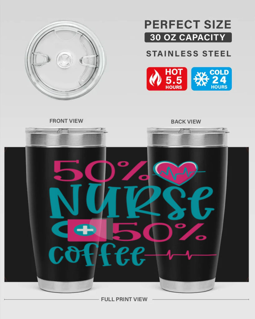 Percent Nurse Percent Coffee Style Style 60#- nurse- tumbler