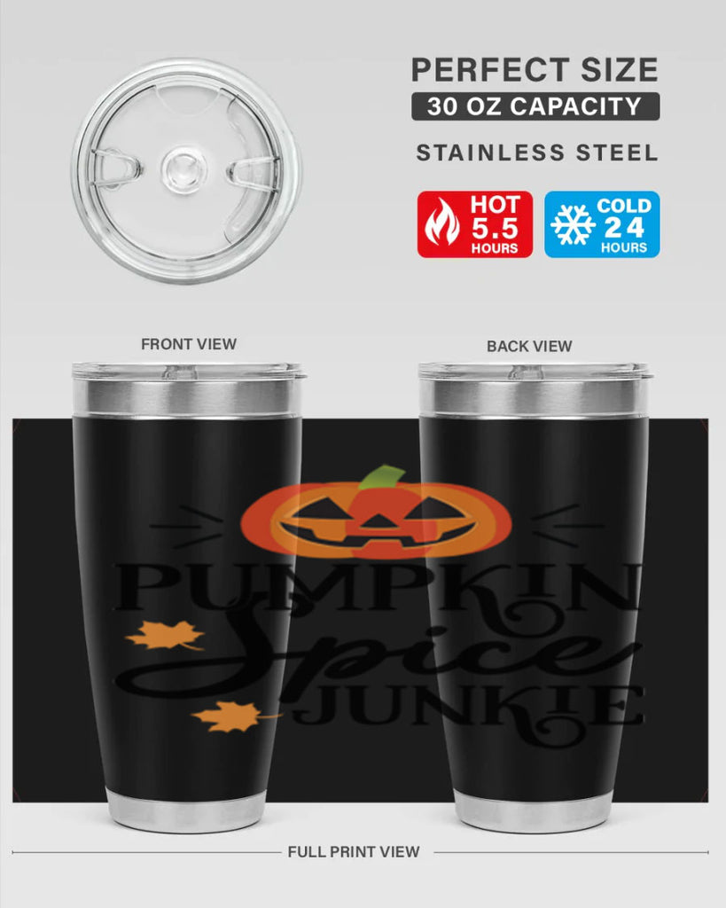 Pumpkinspicejunkie 568#- fall- Tumbler