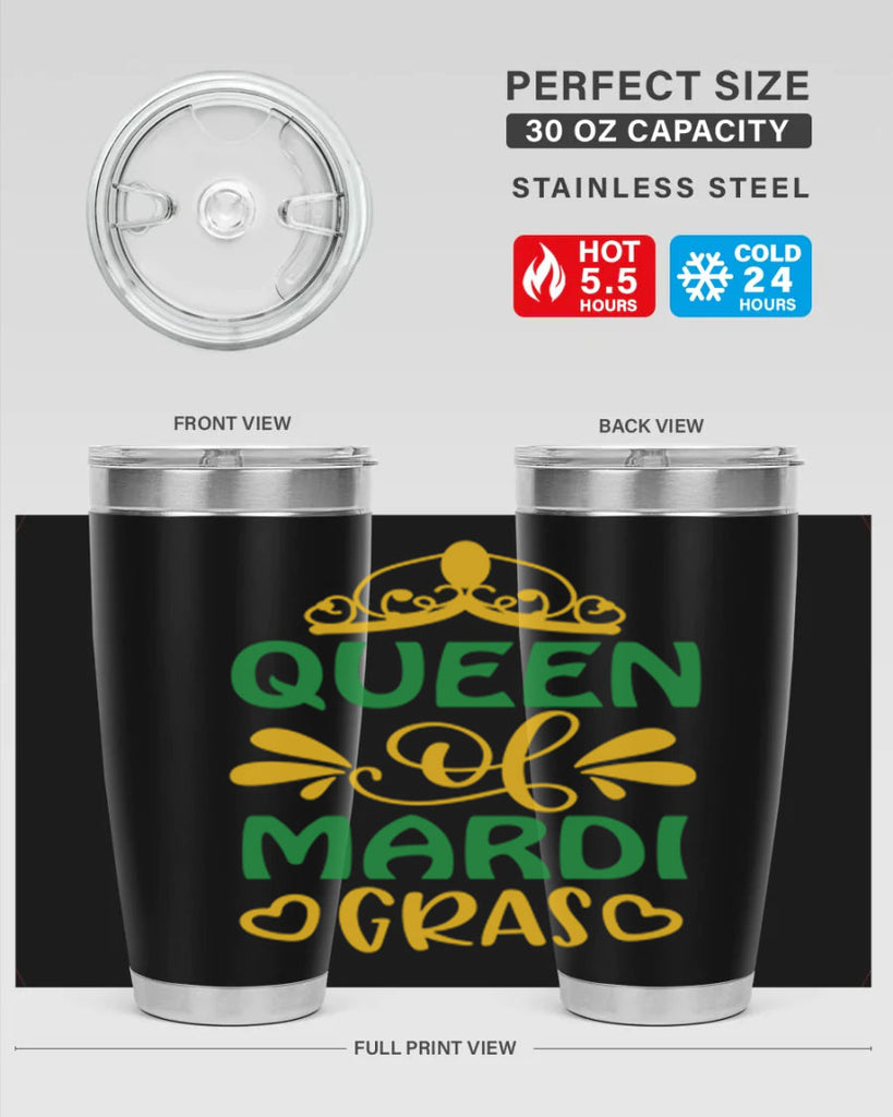 Queen Of Mardi Gras 134#- fashion- Cotton Tank
