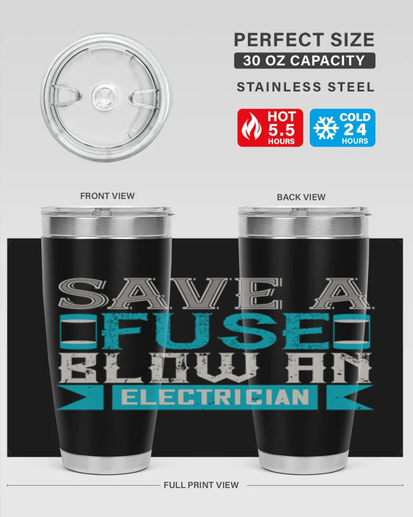 Save a fuse below an electrician Style 14#- electrician- tumbler