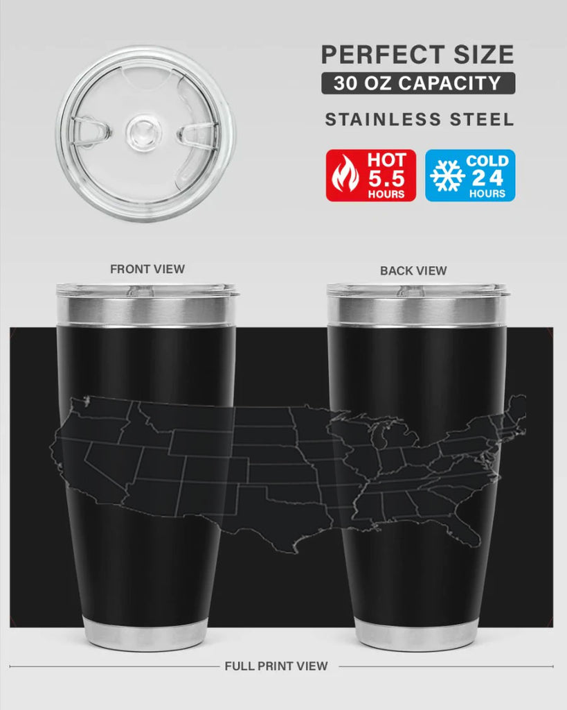 Separate Color Map Style 71#- Fourt Of July- Tumbler