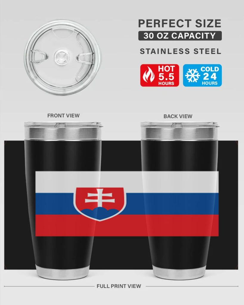 Slovakia 40#- world flags- Tumbler