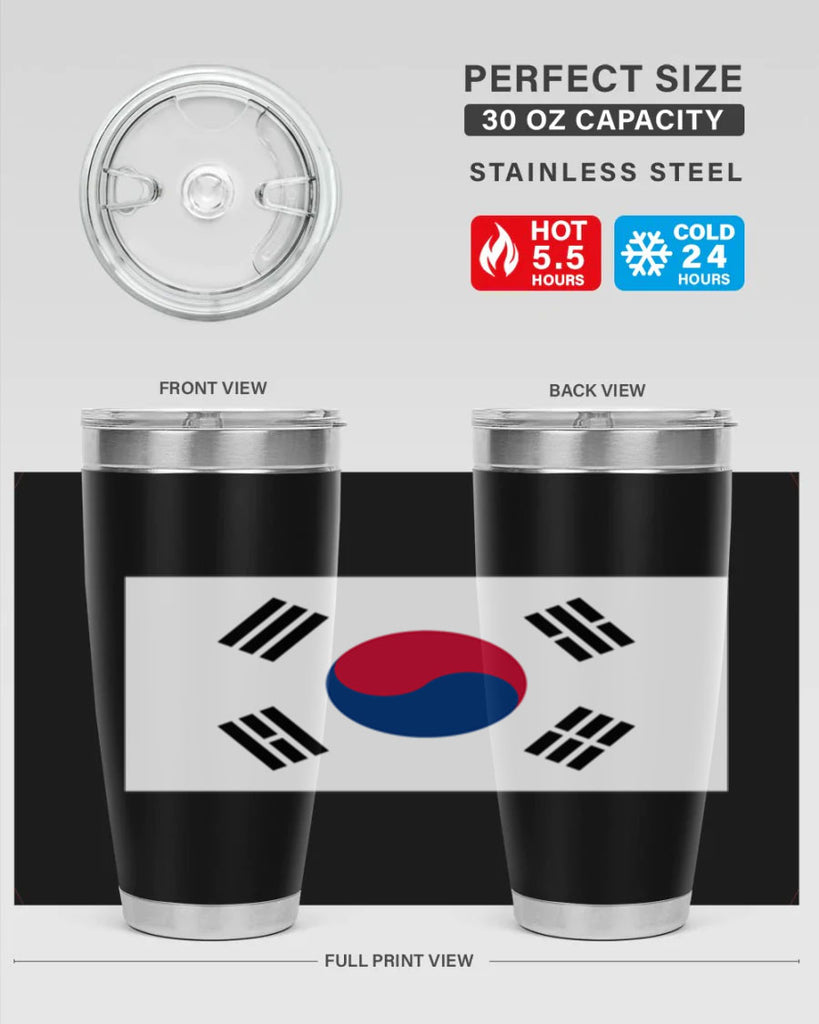 South Korea 35#- world flags- Tumbler