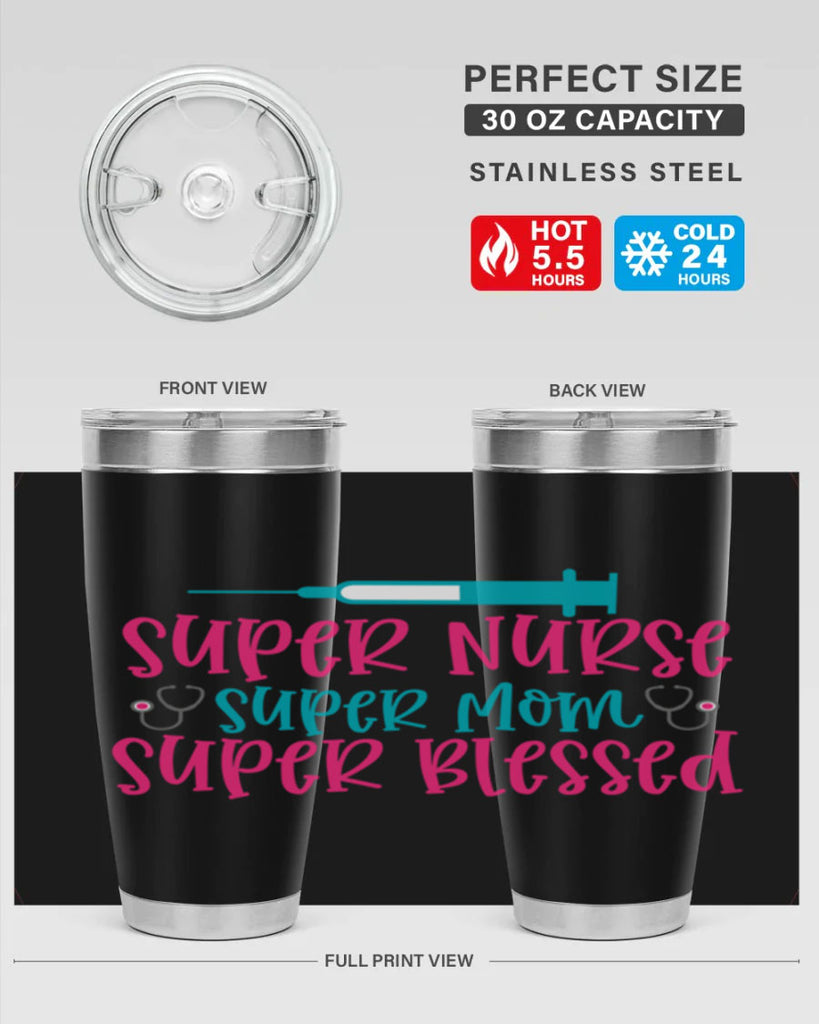 Super Nurse Super Mom Style Style 24#- nurse- tumbler