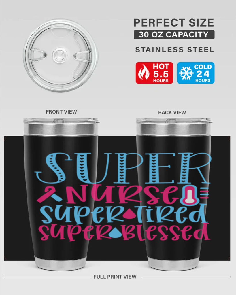 Super Nurse Super Tired Style 346#- nurse- tumbler