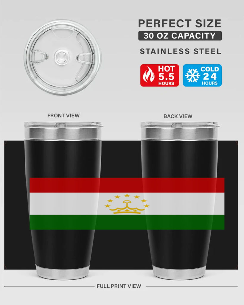 Tajikistan 25#- world flags- Tumbler