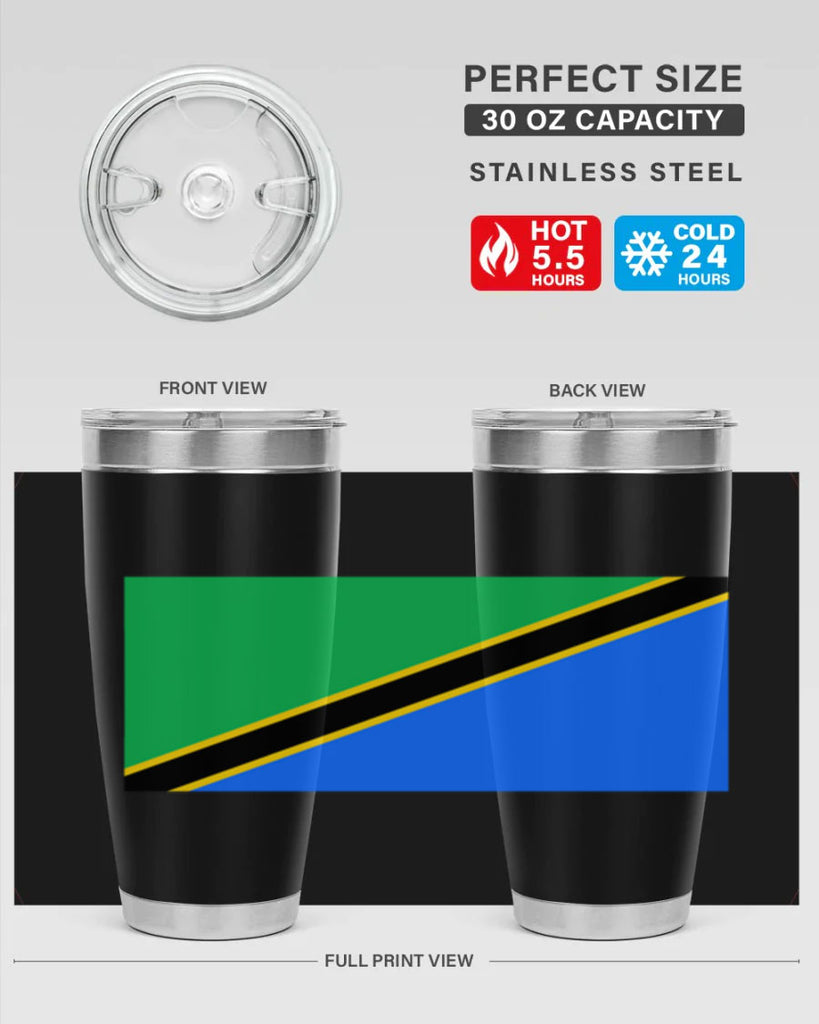 Tanzania 24#- world flags- Tumbler