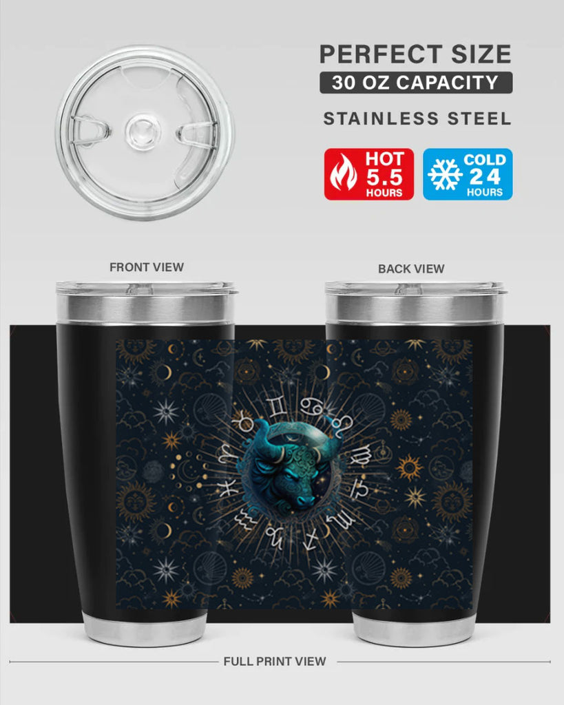 Taurus Straight 488#- zodiac- Tumbler
