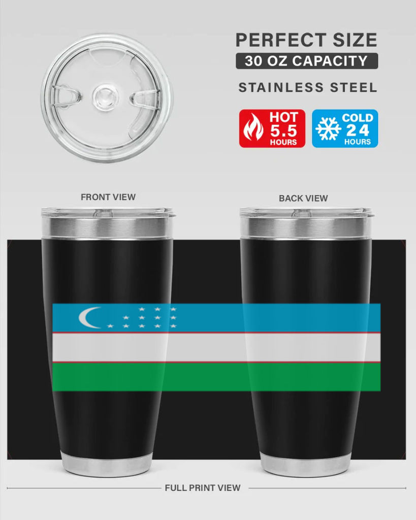 Uzbekistan 8#- world flags- Tumbler