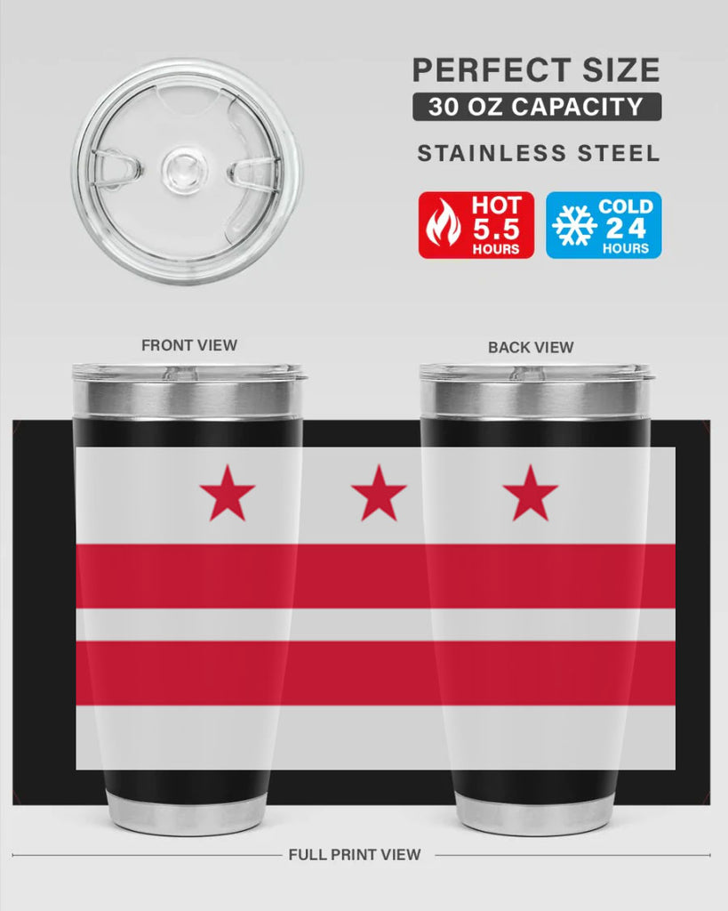Washington DC 5#- Us Flags- Tumbler