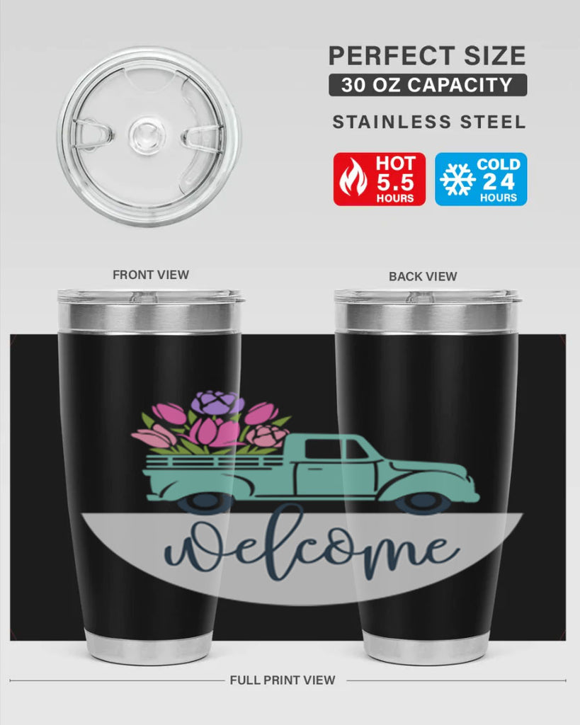 Welcome spring truck579#- spring- Tumbler
