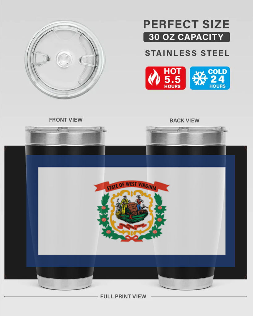 West Virginia 3#- stateflags- Tumbler