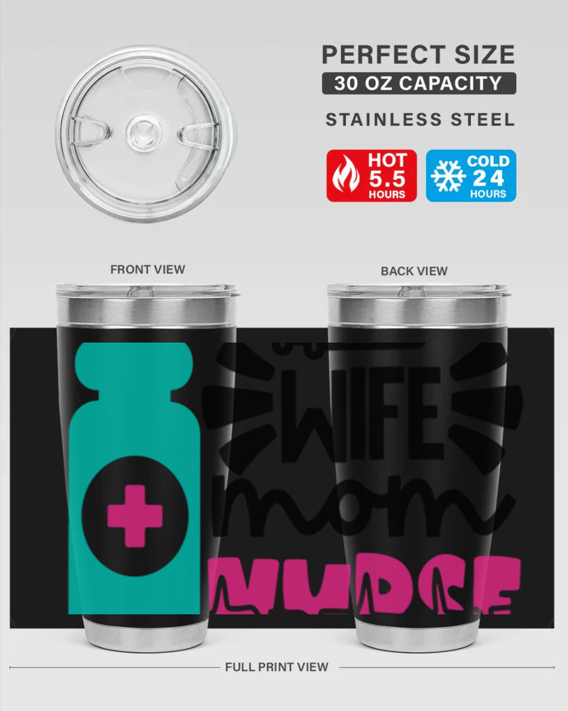 Wife Mom Nurse Style Style 10#- nurse- tumbler