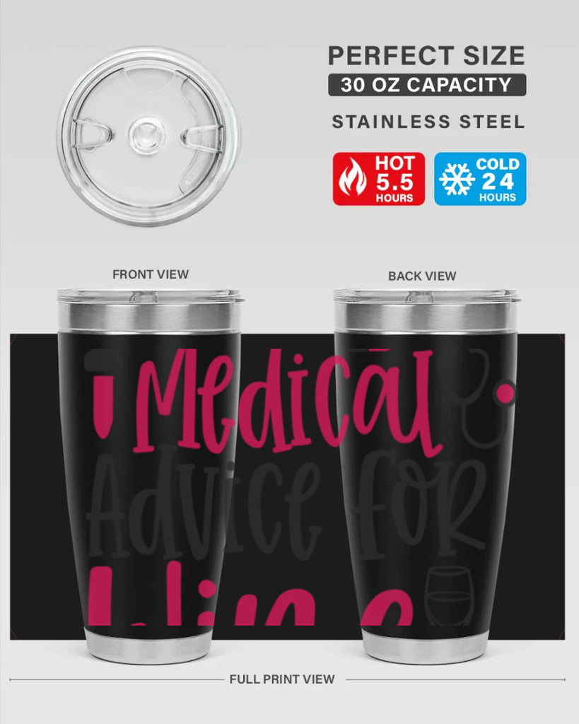 Will Trade Medical Advice for Wine Style 344#- nurse- tumbler