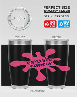 crush cancer Style 14#- breast cancer- Tumbler