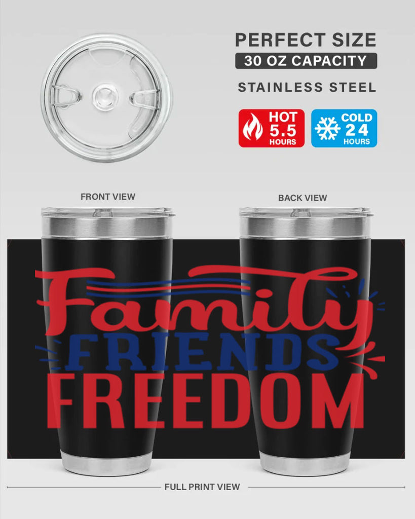 family friends freedom Style 48#- Fourt Of July- Tumbler