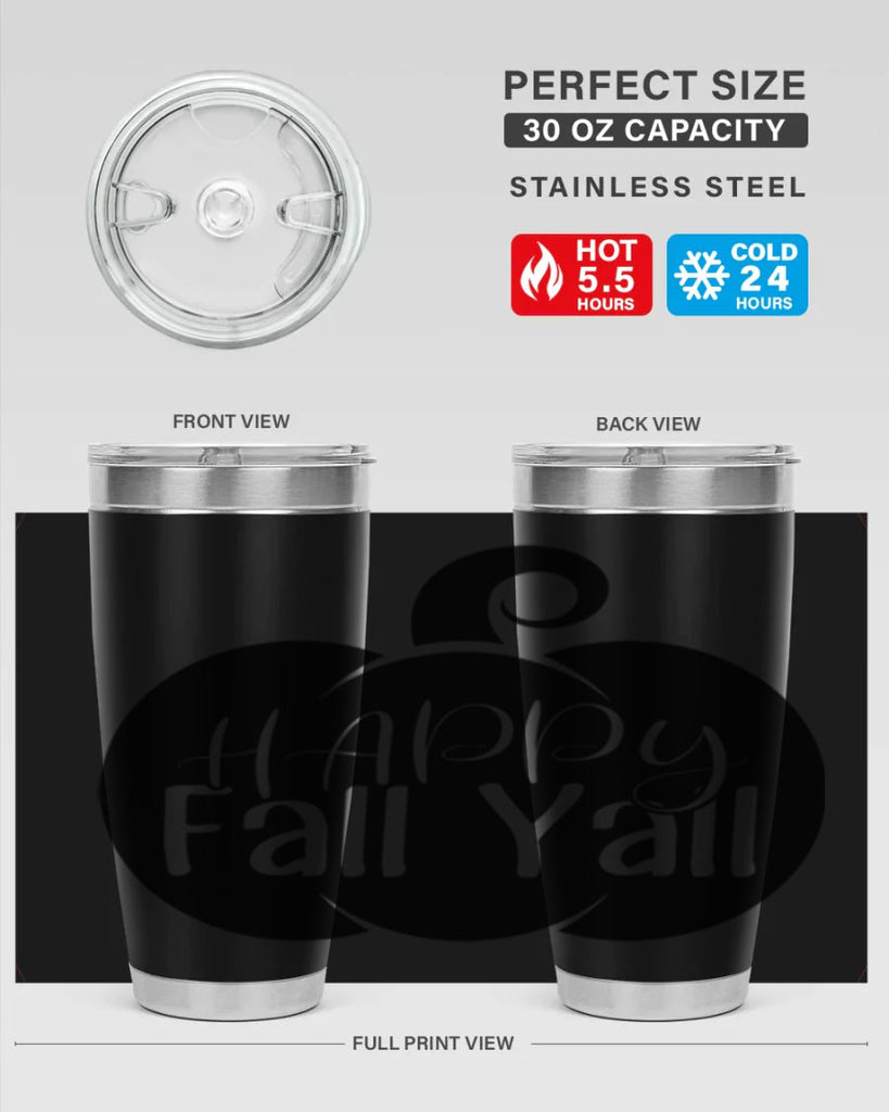 happy fall yall 235#- fall- Tumbler