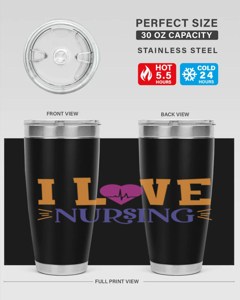 i love nursing Style 379#- nurse- tumbler