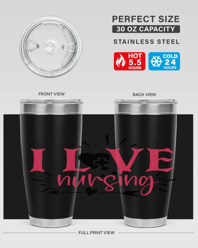 i love nursing Style 380#- nurse- tumbler
