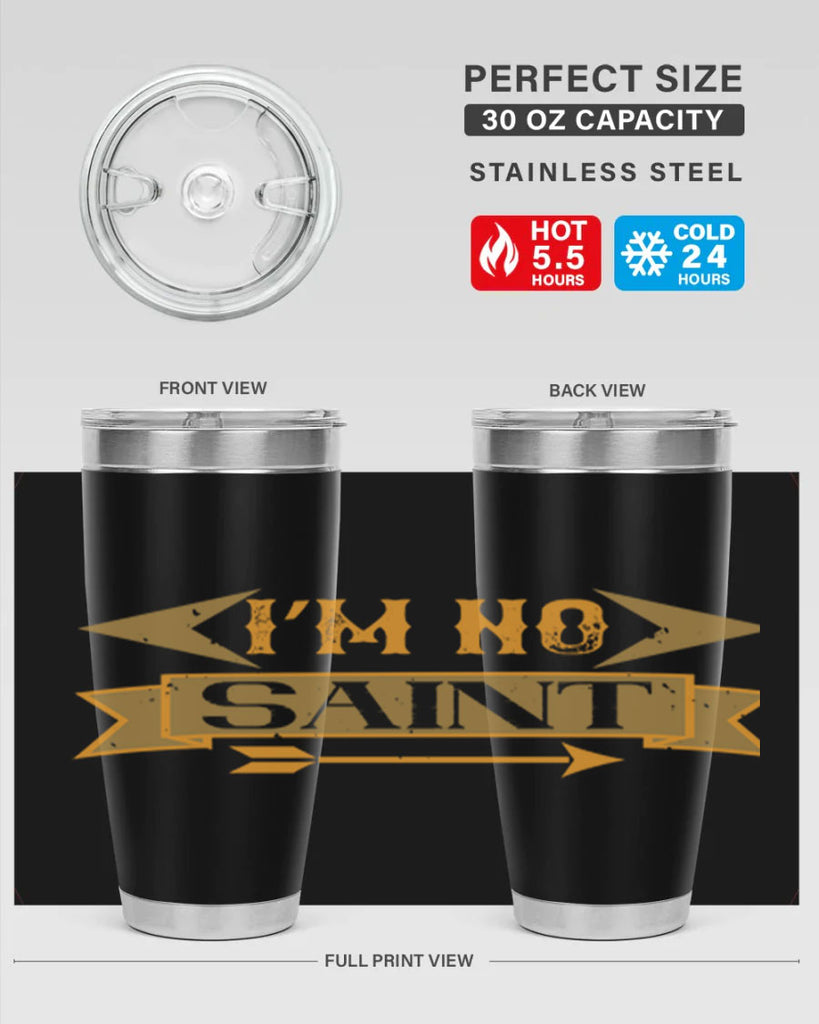 i’m no saint 59#- mardi gras- Tumbler