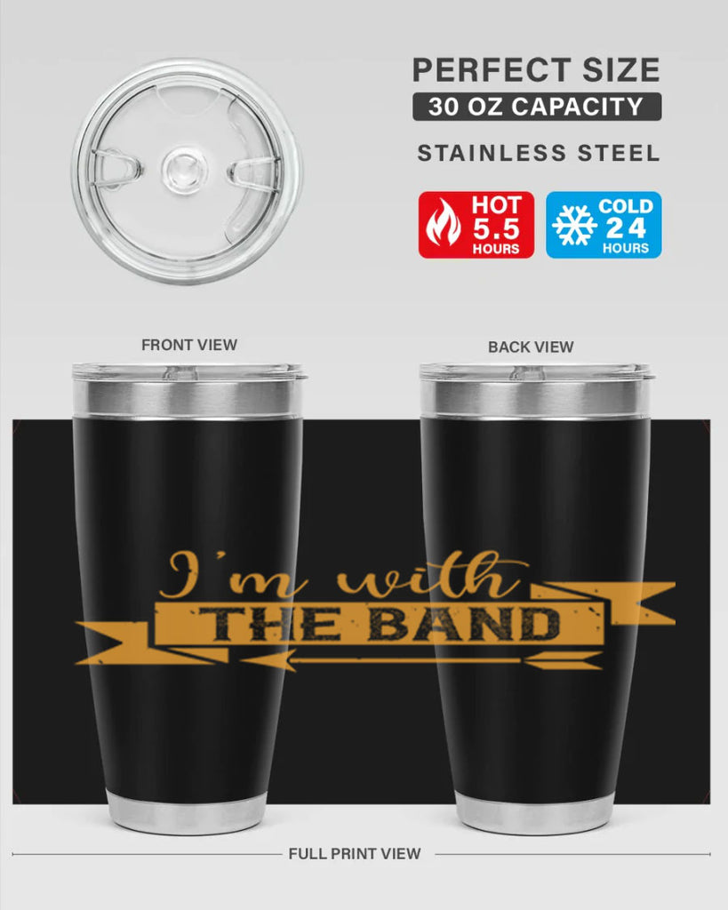 i’m with the band 58#- mardi gras- Tumbler