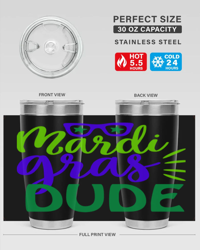 mardi gras dude 10#- mardi gras- Tumbler