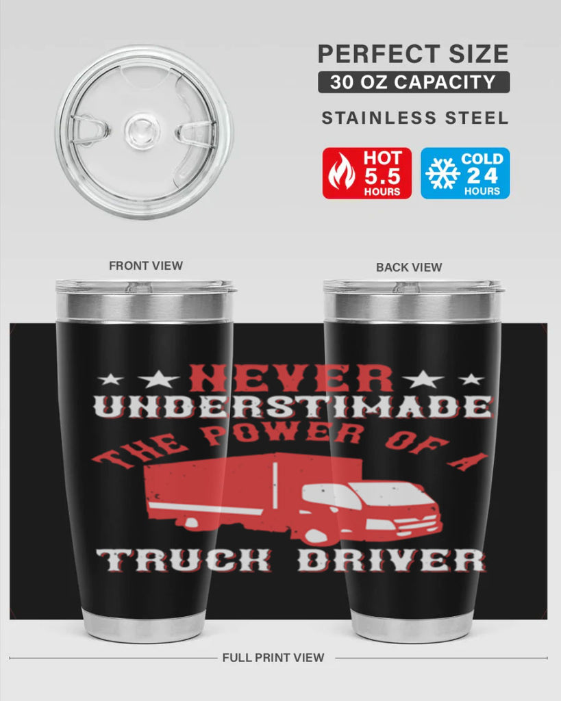 never understimade the power of a truck driver Style 27#- truck driver- tumbler