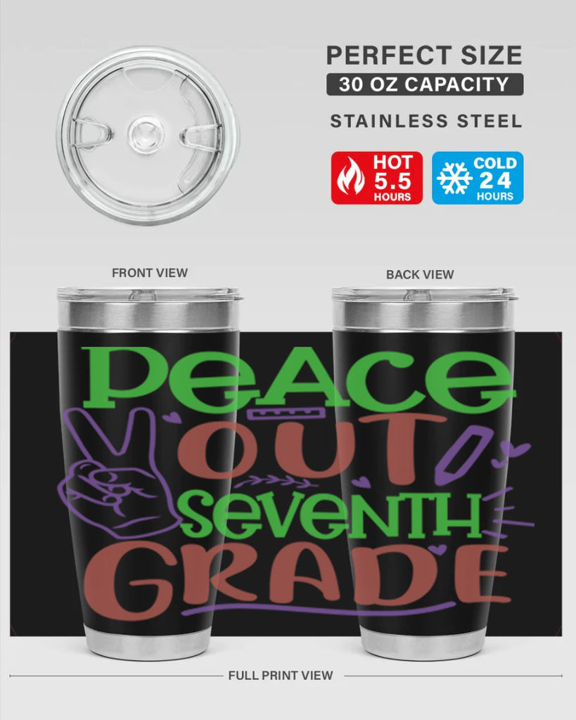 peace out 7th grade 2#- 7th grade- Tumbler