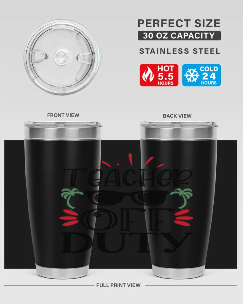 teacher off duty Style 204#- teacher- tumbler