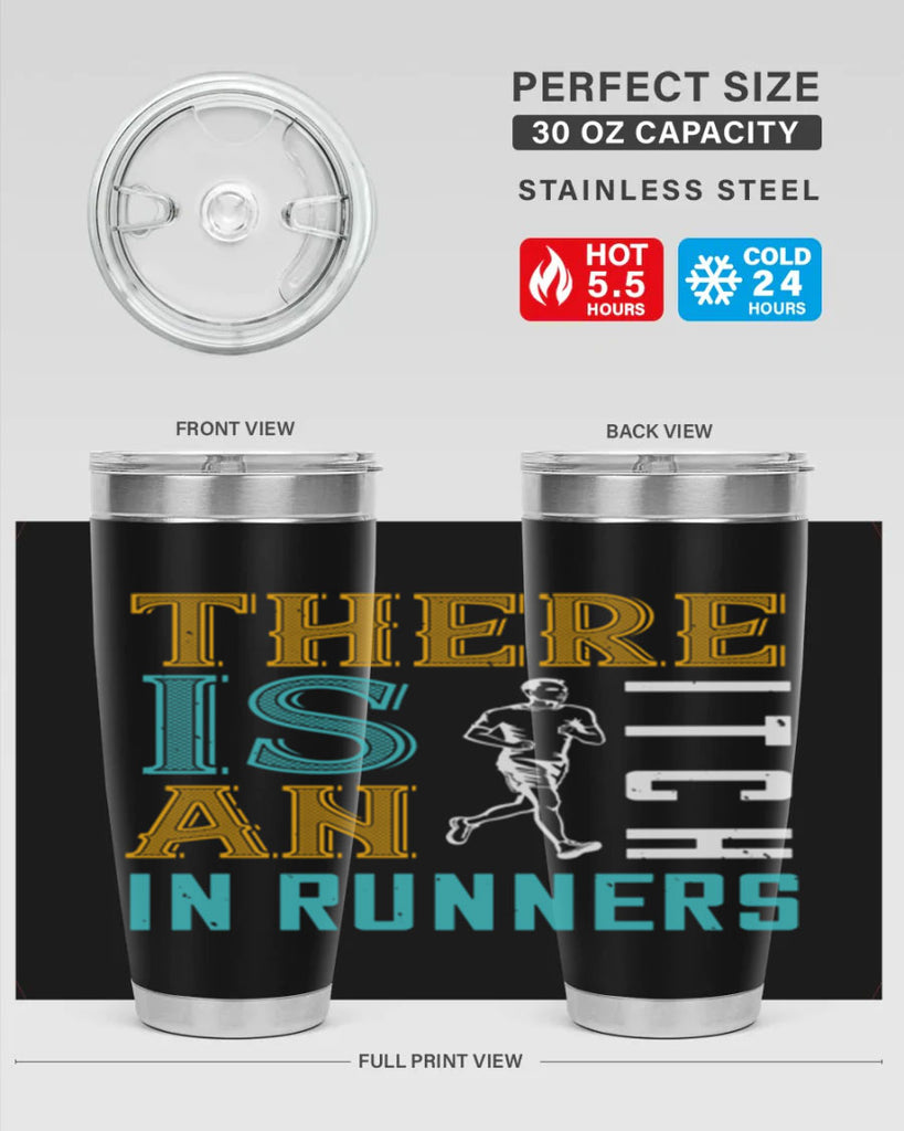 there is an itch in runners 9#- running- Tumbler