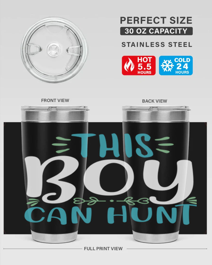 this boy can huntt 1#- easter- Tumbler