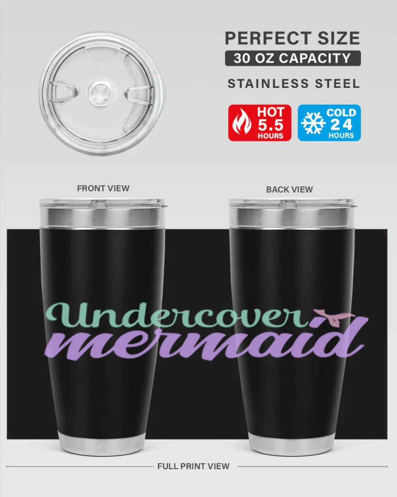 undercover mermaid 8#- mermaid- Tumbler