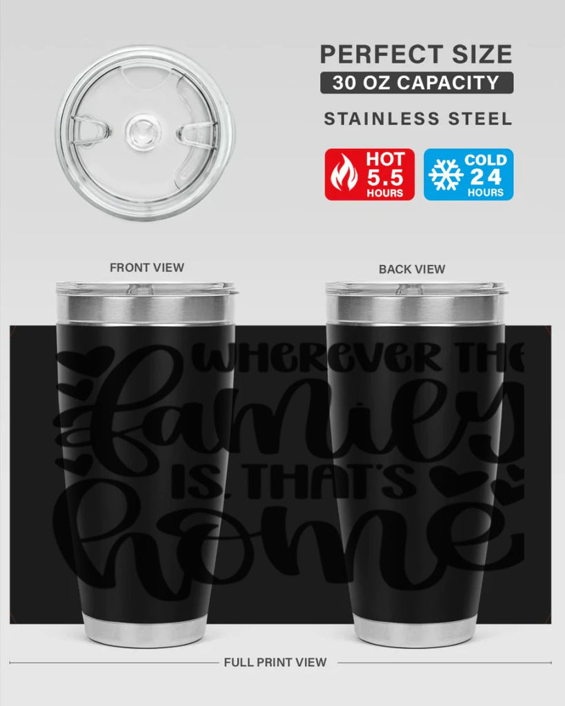 wherever the family is thats home 1#- home- Tumbler