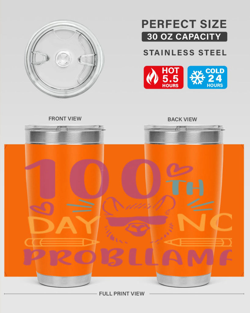 100th day no probllama 37#- 100 days of school- Tumbler