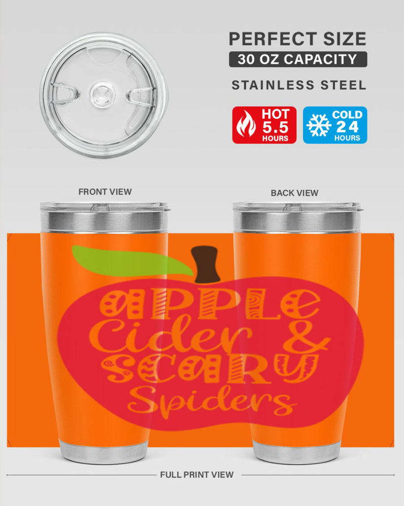 Apple Cider Scary Spiders 10#- fall- Tumbler
