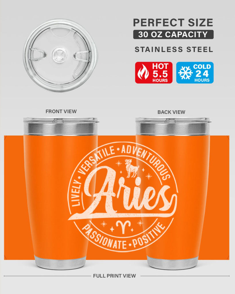 Aries 103#- zodiac- Tumbler