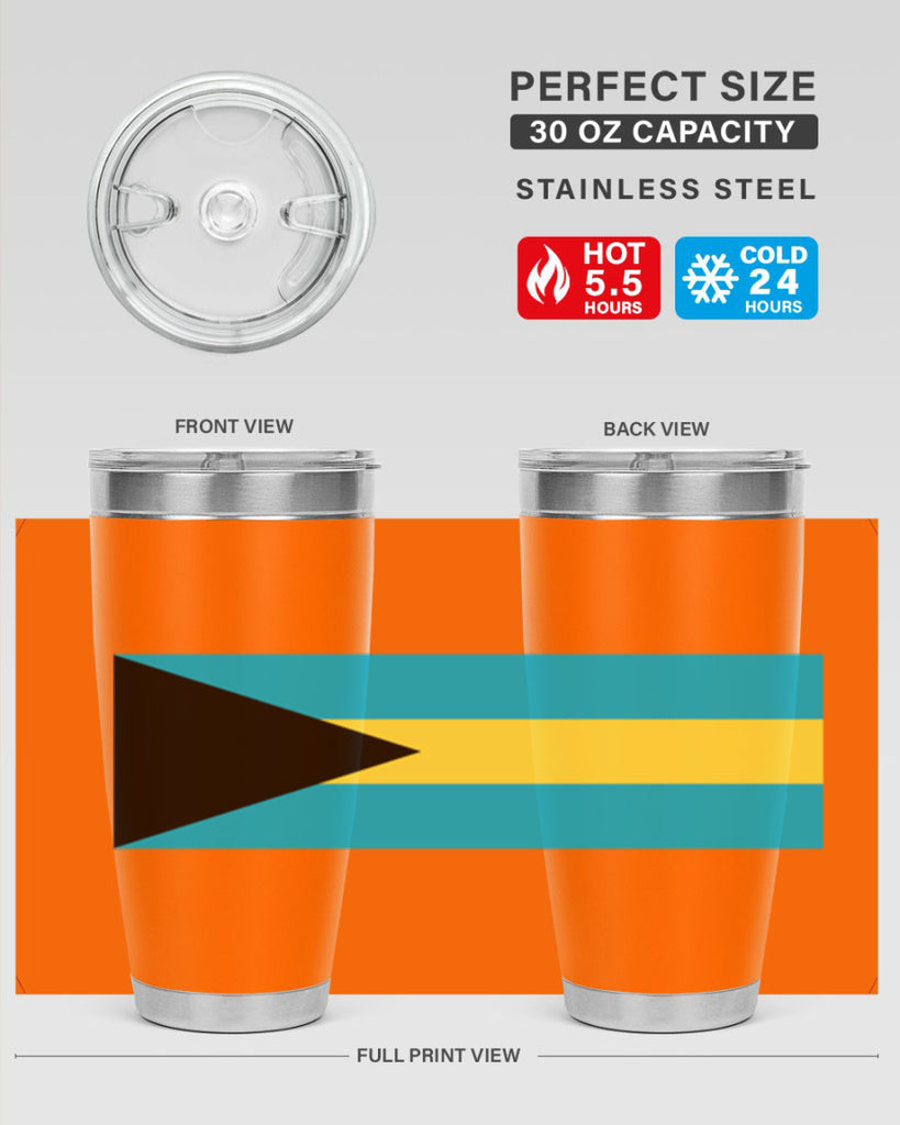 Bahamas 186#- world flags- Tumbler