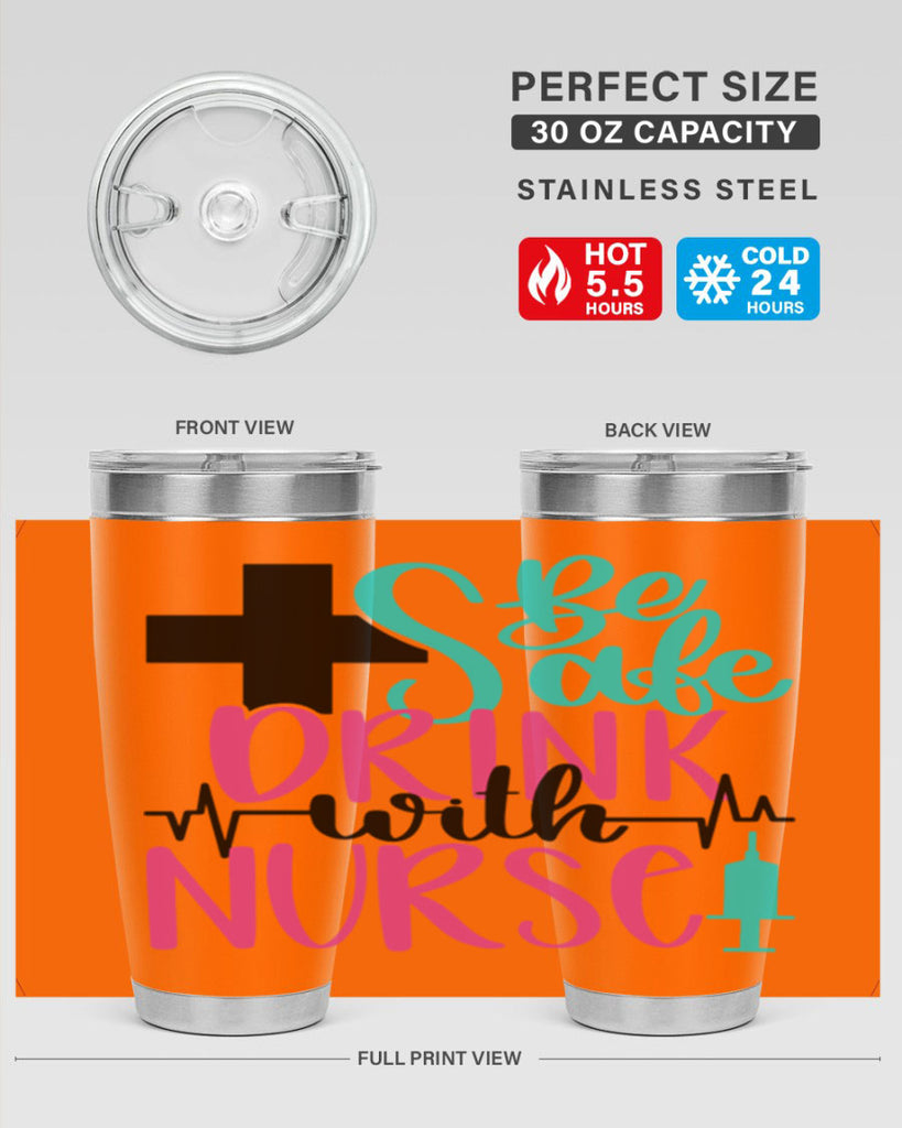 Be Safe Drink With A Nurse Style Style 223#- nurse- tumbler