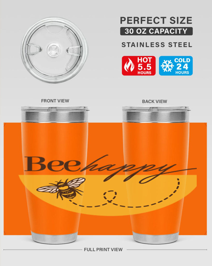 Bee Happy30#- spring- Tumbler