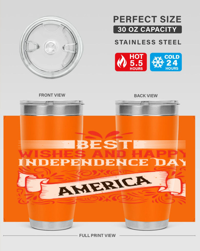 Best wishes and happy Independence Day america Style 86#- Fourt Of July- Tumbler