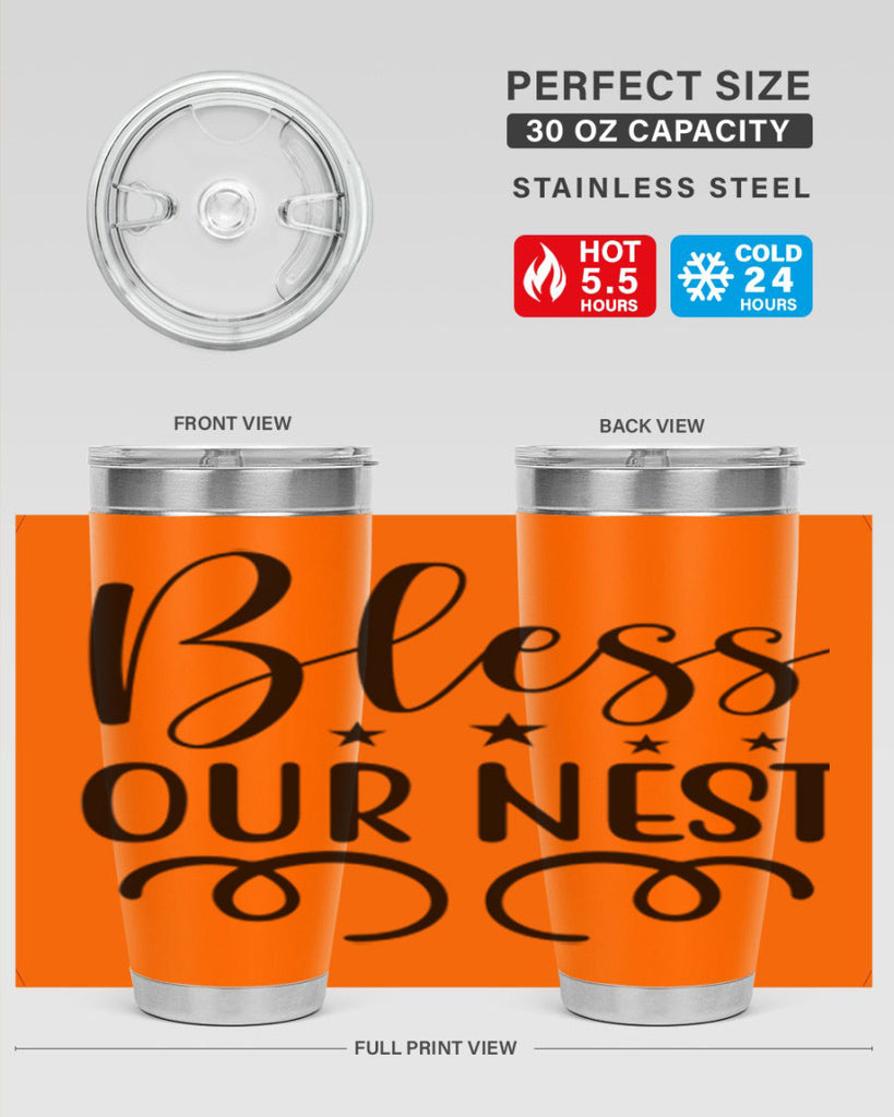 Bless Our Nest 50#- spring- Tumbler