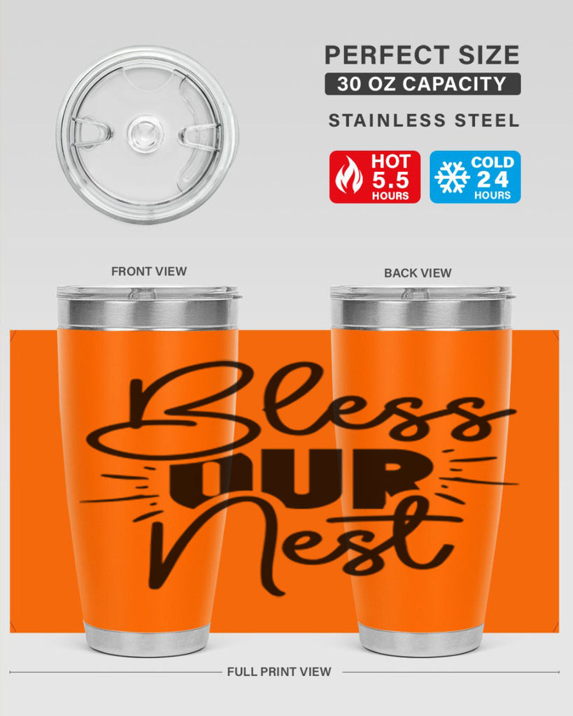 Bless Our Nest 52#- spring- Tumbler