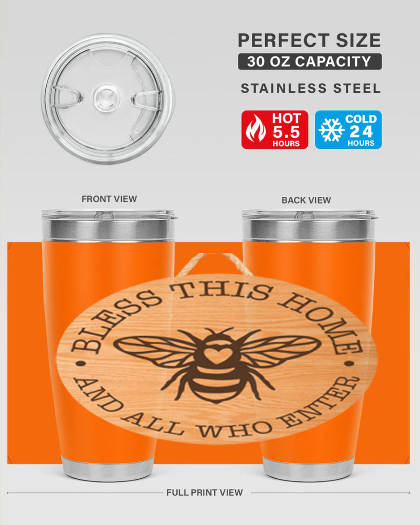 Bless this Home Bee Mockup58#- spring- Tumbler