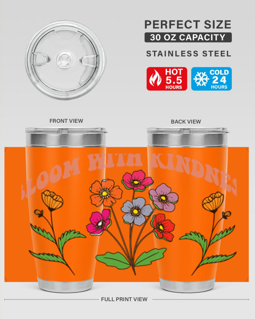 Bloom with Kindness  92#- spring- Tumbler