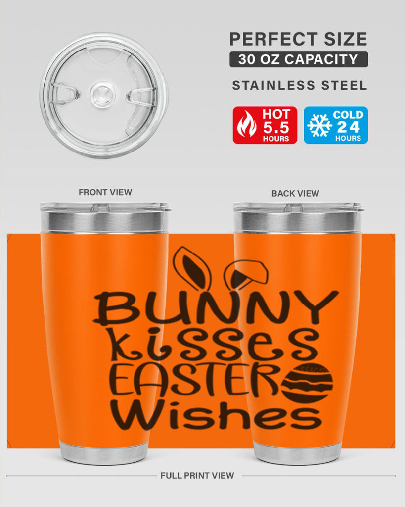 Bunny kisses easter wishes  94#- spring- Tumbler