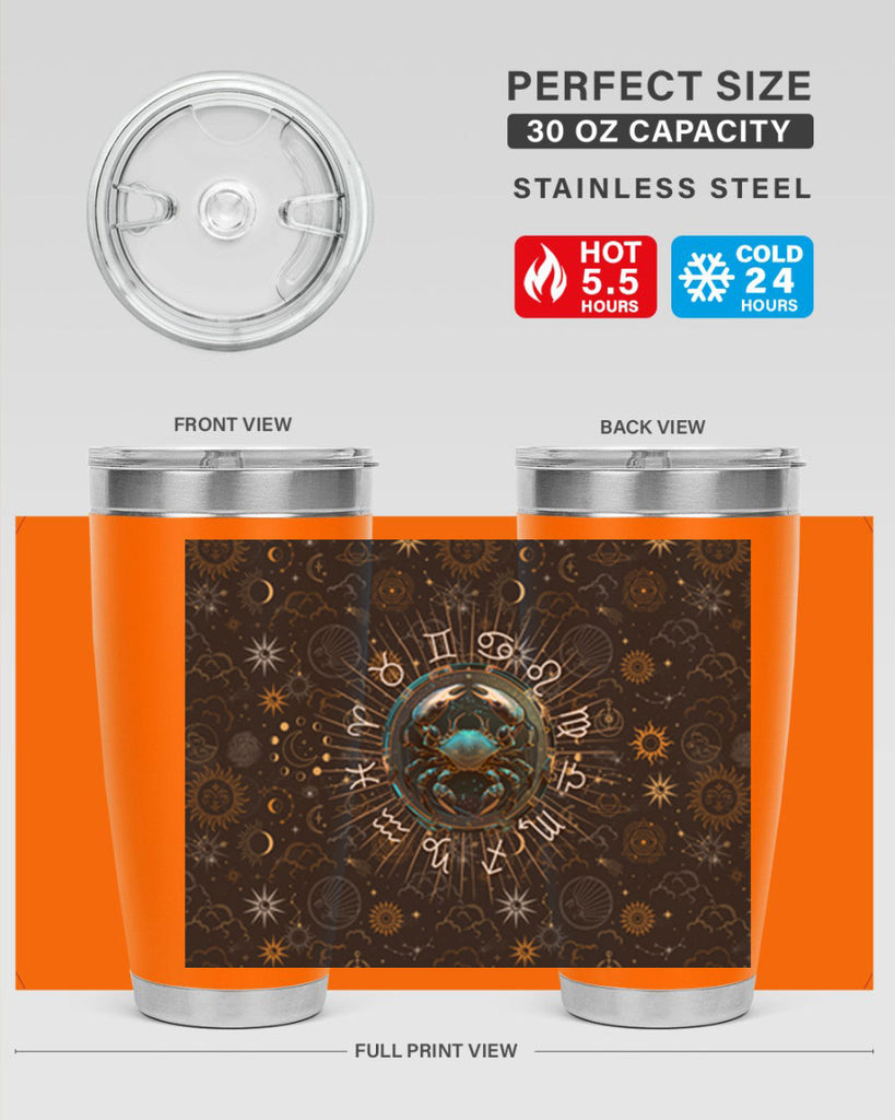 Cancer Straight 146#- zodiac- Tumbler