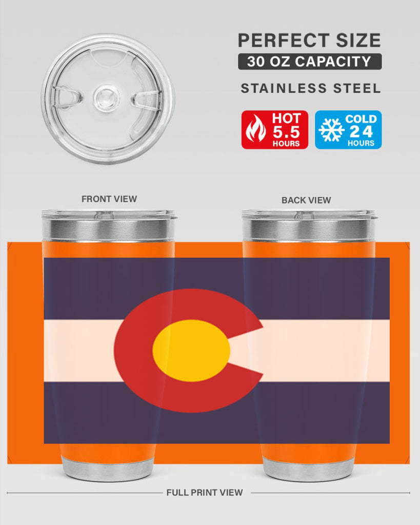 Colorado 46#- Us Flags- Tumbler