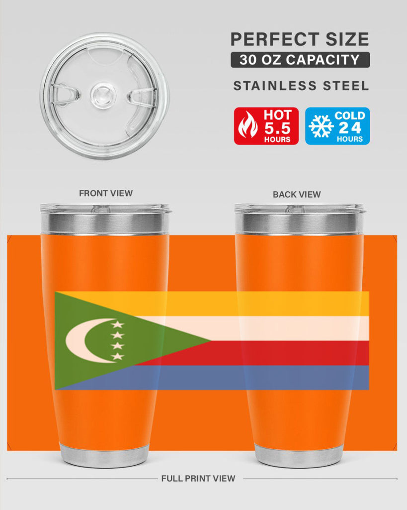 Comoros 160#- world flags- Tumbler